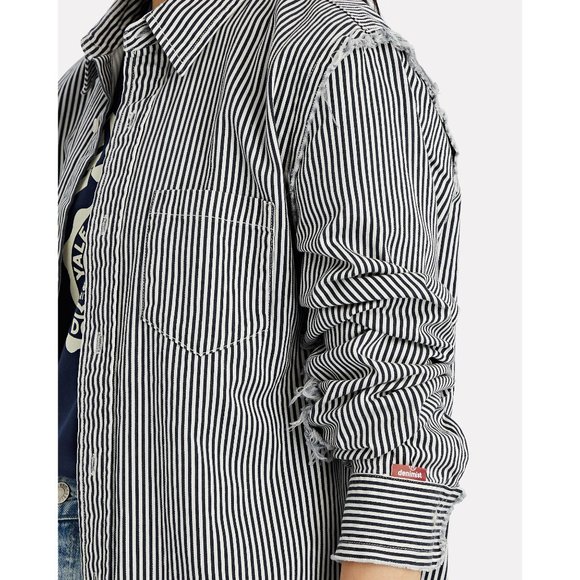 DENIMIST Striped Button-Down Shirt - Picture 4 of 8